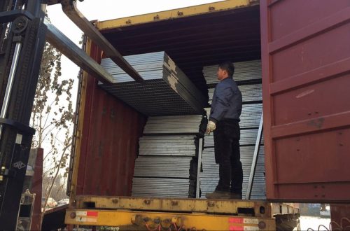 steel grating load container